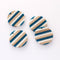 4pcs Epoxy Resin Pendants, Round Circle ranslucent White Resin Findings, Wood and Resin Pendant, Color Blocked, Large Round Charm