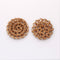 4pcs Natural Rattan Wood Earring Hoops,Round Wooden Charms Handwoven Circle Findings Woven Boho Jewelry Making Blanks