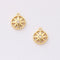 10pcs Real 18K Gold Plated Star Charm,Gold Initial Charm,Vermeil Star Pendant,Tiny Gold Star,cz pave star Charm