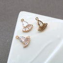 10pcs bow Zirconia Connecto Charm Pedant, CZ Pave bow Pendant, Rhinestone Charm, High Quality