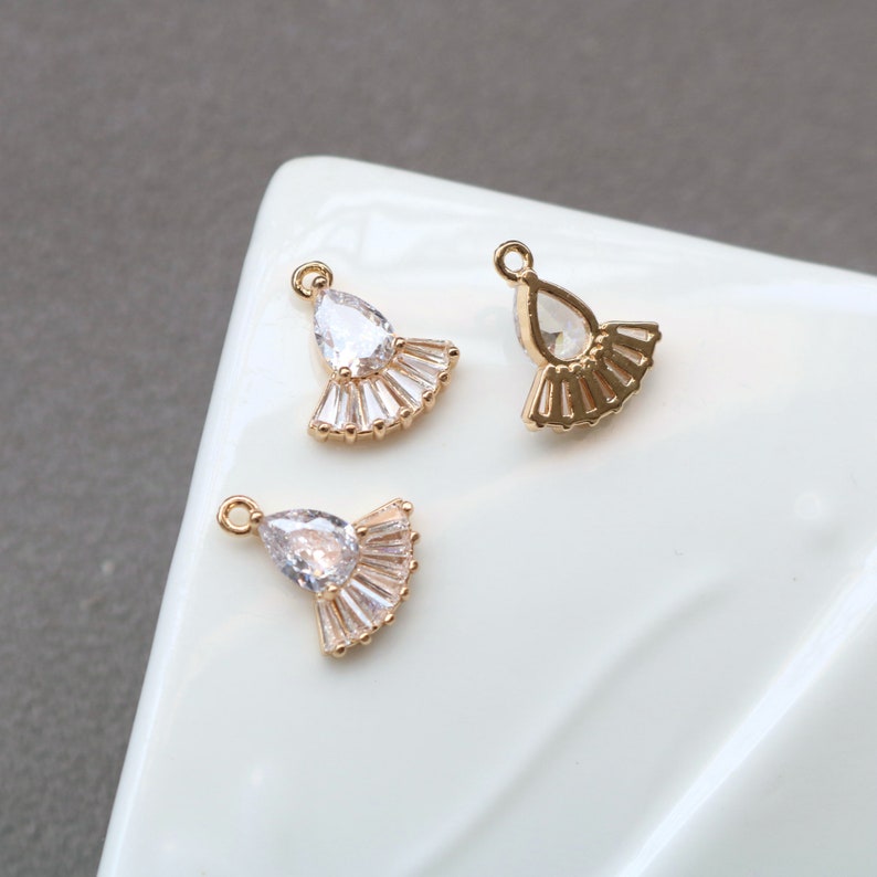 10pcs bow Zirconia Connecto Charm Pedant, CZ Pave bow Pendant, Rhinestone Charm, High Quality