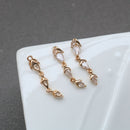 10pcs Leaves Zirconia Connecto Charm Pedant , CZ Pave flower Pendant, Rhinestone Charm