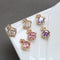10pcs CZ Pave Bowknot Charm, 13x8mm Bowknot Zircon Pendant , Jewelry Making, Bowknot Zircon Material Craft Supplies