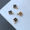 10pcs small four leaf clover CZ Pave Charm, 7mm Zircon Pendant , Jewelry Making, Zircon Material Craft Supplies