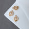 10pcs flower Zirconia Connecto Charm Pedant , CZ Pave flower Pendant, Rhinestone Charm