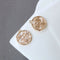 10pcs flower Zirconia Connecto Charm Pedant , CZ Pave flower Pendant, Rhinestone Charm