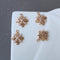 10pcs Snowflake Zirconia Connecto Charm Pedant ,four-petal flower, five-petal flower, cross CZ Pave flower Pendant, Rhinestone Charm