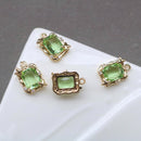 10pcs square CZ Pave Charm, 12x16mm Zircon Pendant, Jewelry Making, Zircon Material Craft Supplies