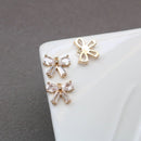 10pcs bow Zirconia Connecto Charm Pedant, CZ Pave bow Pendant, Rhinestone Charm, High Quality
