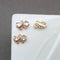 10pcs bow Zirconia Connecto Charm Pedant, CZ Pave bow Pendant, Rhinestone Charm, High Quality
