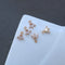 10pcs flower Zirconia Connecto Charm Pedant , CZ Pave flower Pendant, Rhinestone Charm