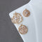 10pcs flower Zirconia Connecto Charm Pedant , CZ Pave flower Pendant, Rhinestone Charm