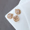 10pcs flower Zirconia Connecto Charm Pedant , CZ Pave flower Pendant, Rhinestone Charm