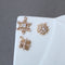 10pcs Snowflake Zirconia Connecto Charm Pedant ,four-petal flower, five-petal flower, cross CZ Pave flower Pendant, Rhinestone Charm