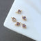 10pcs heart Connector Charm Pendant, 5x9m CZ Pave Charm, heart Zircon ball Pendant, 15*22mm Jewelry Making, Material Craft Supplies