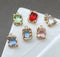 10pcs square CZ Pave Charm, 12x16mm Zircon Pendant, Jewelry Making, Zircon Material Craft Supplies