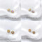 4/10Pcs18K Gold Plated brass Spacer Beads, Fake Purple Moonstone beads, Flat Round Beads,Cake Beads, Focal beads,Cat Eye Beads