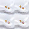 4/10Pcs18K Gold Plated brass Spacer Beads, Fake Purple Moonstone beads, Flat Round Beads,Cake Beads, Focal beads,Cat Eye Beads