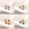 10Pcs18K Gold Plated brass Spacer Beads, Fake Purple Moonstone beads, Flat Round Beads,Cake Beads, Cat Eye Beads, Tube Spacer Beads