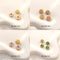 10Pcs18K Gold Plated brass Spacer Beads, Fake Purple Moonstone beads, Flat Round Beads,Cake Beads, Cat Eye Beads, Tube Spacer Beads