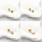 10Pcs 18K Gold Plated brass Spacer Beads,Hollow Out beads,Flat Round Beads,Cake Beads,Focal Cat Eye Beads, DIY Craft Supplies