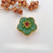 10Pcs 18K Gold Plated brass Spacer Beads, petal Hollow Out beads,Flat Round Beads,flower Beads,DIY Craft Supplies