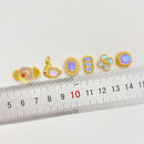 10Pcs 18K Gold Plated brass Spacer Beads, petal Hollow Out beads, flower Beads,Materials and Accessories for Handmade DIY Beaded Bracelets
