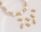 10pcs 7x4.5mm 14K Real Gold Plated Brass Retro Vase shaped Bead Spacers, Gold Plated Brass Bead Caps DIY Spacer bead Making Pendant Supplies