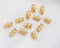 10pcs 7x4.5mm 14K Real Gold Plated Brass Retro Vase shaped Bead Spacers, Gold Plated Brass Bead Caps DIY Spacer bead Making Pendant Supplies