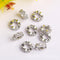 10Pcs 18K Gold Plated brass Spacer Beads,Hollow Out beads,Flat Round Beads,Cake Beads,Focal Cat Eye Beads, DIY Craft Supplies