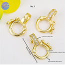 10Pcs 18K Gold Plated brass Spacer Beads,Hollow Out beads,Flat Round Beads,Cake Beads,Focal Cat Eye Beads, DIY Craft Supplies