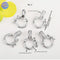 10Pcs 18K Gold Plated brass Spacer Beads,Hollow Out beads,Flat Round Beads,Cake Beads,Focal Cat Eye Beads, DIY Craft Supplies