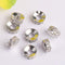 10pcs Gold Electroplated Copper Micro Pave Cubic Zirconia Round Spacer Beads, DIY Bracelet/Necklace Jewelry Findings Material