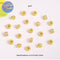 20pcs Gold Electroplated Copper Micro Pave Cubic Zirconia Round Spacer Beads, DIY Bracelet/Necklace Jewelry Findings Material