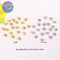 20pcs Gold Electroplated Copper Micro Pave Cubic Zirconia Round Spacer Beads, DIY Bracelet/Necklace Jewelry Findings Material