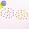20pcs Gold Electroplated Copper Micro Pave Cubic Zirconia Round Spacer Beads, DIY Bracelet/Necklace Jewelry Findings Material