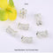 10pcs Beads with Micro Pave Multicolored Cubic Zirconia, Slim Waist Spacer Beads for DIY Bracelet and Necklace Beading Jewelry Findings