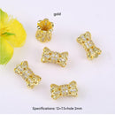 10pcs Beads with Micro Pave Multicolored Cubic Zirconia, Slim Waist Spacer Beads for DIY Bracelet and Necklace Beading Jewelry Findings