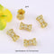 10pcs Beads with Micro Pave Multicolored Cubic Zirconia, Slim Waist Spacer Beads for DIY Bracelet and Necklace Beading Jewelry Findings