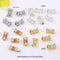 10pcs Beads with Micro Pave Multicolored Cubic Zirconia, Slim Waist Spacer Beads for DIY Bracelet and Necklace Beading Jewelry Findings