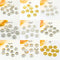 100pc Snowflake-Shaped Metal Flower Bead Caps & Petals, DIY Jewelry Spacer Beads, Beading Flower Caps Spacer Slices, Gold-Filled Accessories