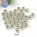 100pcs Seamless Round Ball Beads Spacer for Jewelry Making Findings