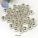 100pcs Seamless Round Ball Beads Spacer for Jewelry Making Findings
