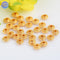 10pcs Golden Round Flying Saucer - Shaped Spacer Beads, DIY Bracelet and Hand - Strung Bead Spacers