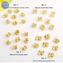 10Pcs 18K Gold Plated brass Spacer Beads,Hollow Out beads,Flat Round Beads,Cake Beads,Focal Cat Eye Beads, DIY Craft Supplies