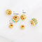 4Pcs Copper Plated Gold Turquoise Spacer Beads, Drum-Shaped Tube Spacer Beads for Jewelry Making, Have DIY Craft Supplies