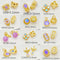 10Pcs 18K Gold Plated brass Spacer Beads, petal Hollow Out beads, flower Beads,Materials and Accessories for Handmade DIY Beaded Bracelets