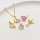 10Pcs 18K Gold Plated brass Spacer Beads, petal Hollow Out beads, flower Beads,Materials and Accessories for Handmade DIY Beaded Bracelets