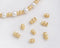 10pcs 7x4.5mm 14K Real Gold Plated Brass Retro Vase shaped Bead Spacers, Gold Plated Brass Bead Caps DIY Spacer bead Making Pendant Supplies