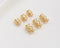 10pcs 7x4.5mm 14K Real Gold Plated Brass Retro Vase shaped Bead Spacers, Gold Plated Brass Bead Caps DIY Spacer bead Making Pendant Supplies